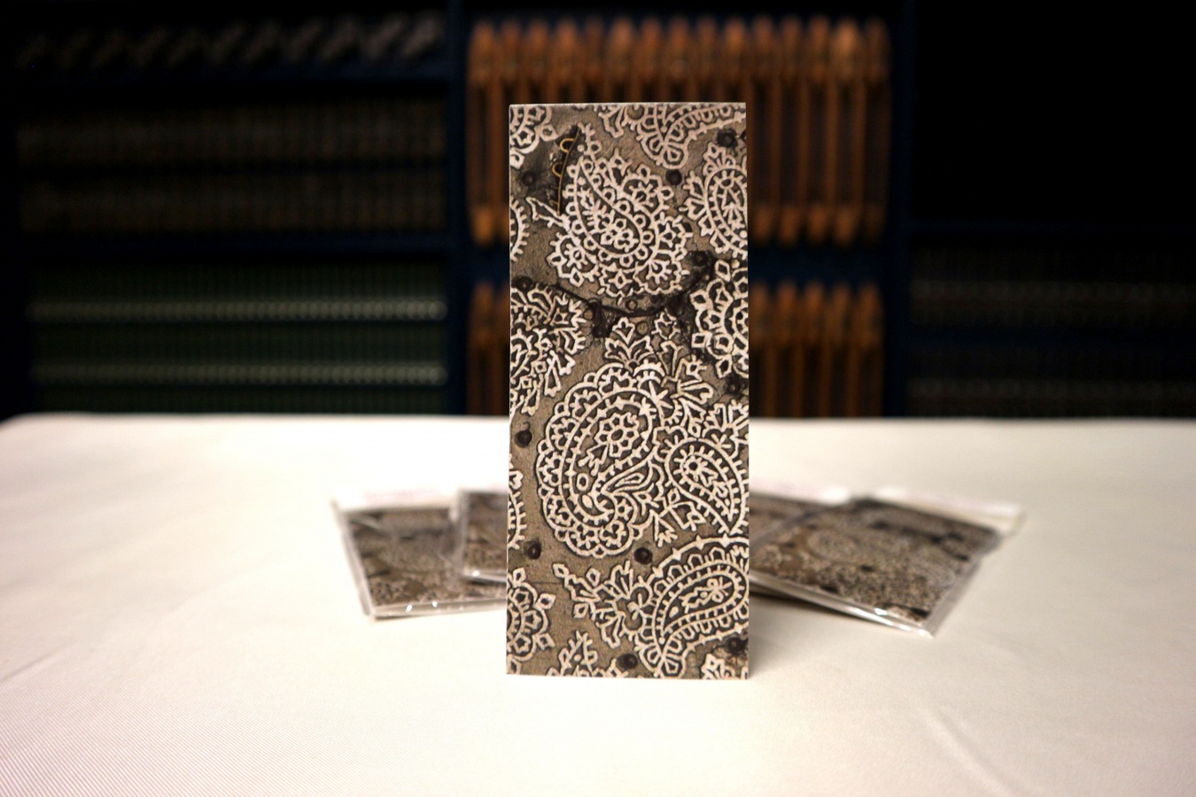 Silk Museum magnetic bookmark, 